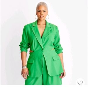 Cut-out blazer w/ opening at sides and back